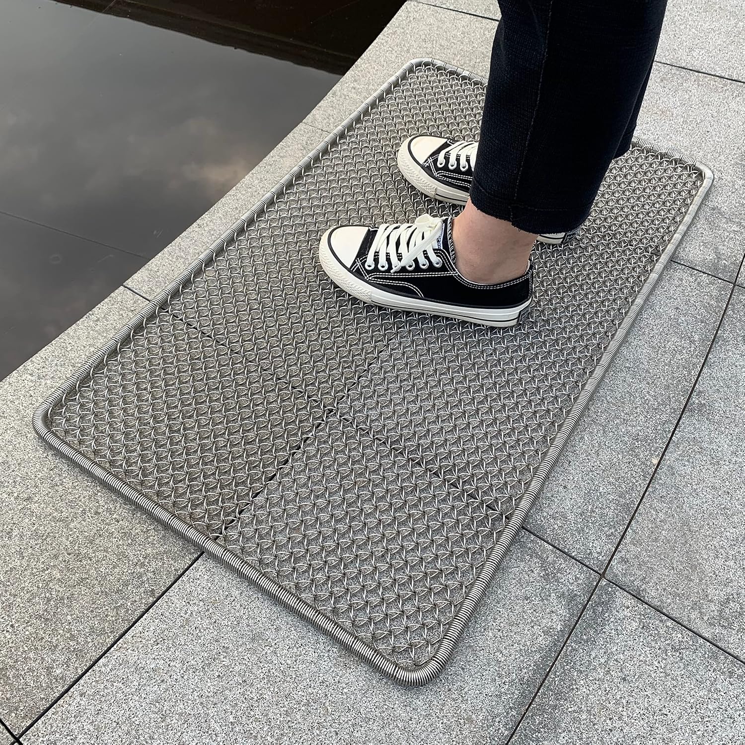 Metal Outdoor Entrance Door Mat, Waterproof, Odorless, Easy to Clean